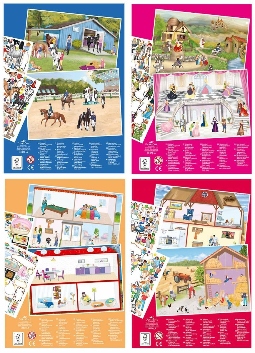 Thumbnail - Create Your Mini Stickerworld Von Depesche Stickerbuch 4 Motive Zur