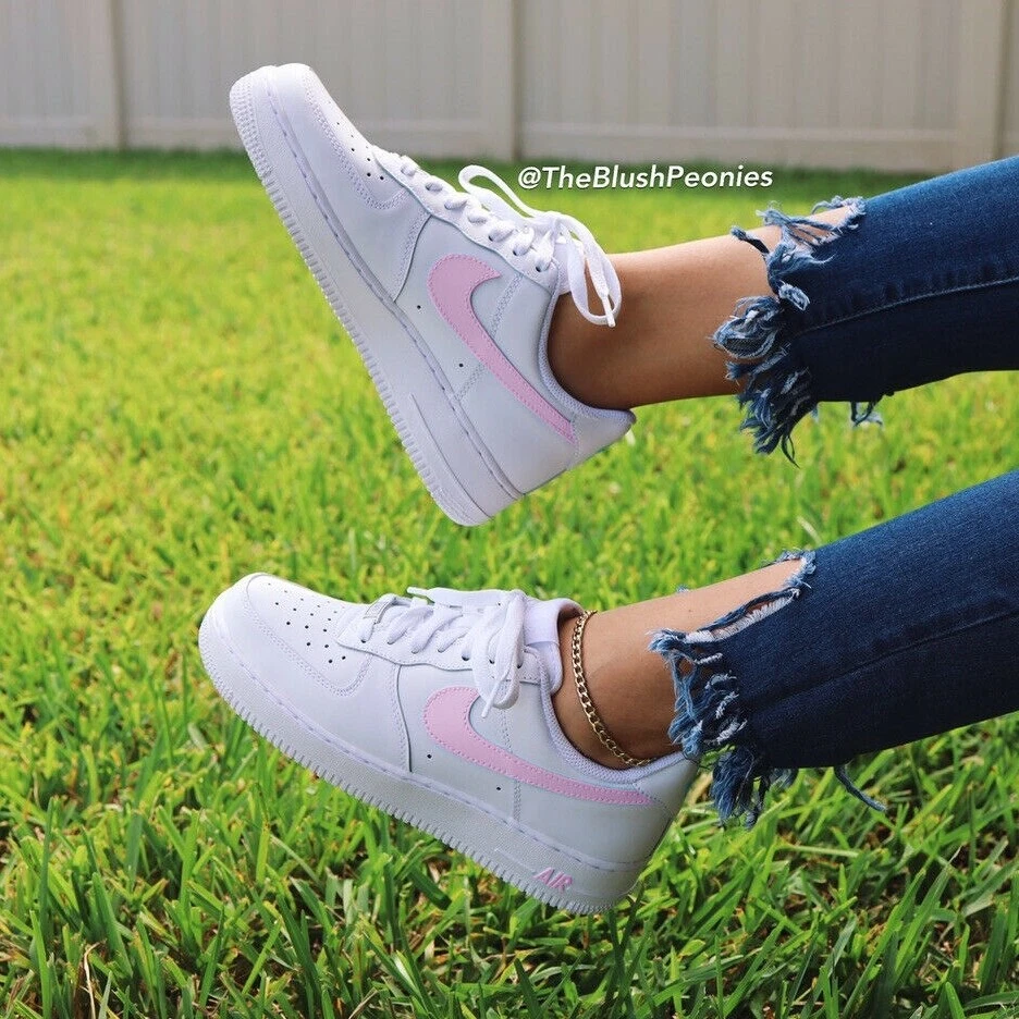 Pink LV Louis vuitton Custom Nike Air Force 1