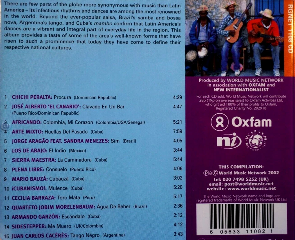 Oxfam - Danza Latina - CD, en muy buena condición Foto 2 de 2