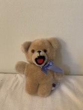 Snuggle Bear Vintage Russ Berrie 6.5  Brown Plush Stuffed Animal Promo Advertise