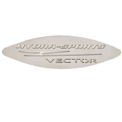 Hydra-Sports Boat Logo Emblem Plate | Vector 7 x 2 Inch Stainless