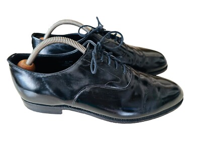 BROOKS BROTHERS ENGLISH OXFORDS BLACK PATENT LEATHER CURZON  display picture 3