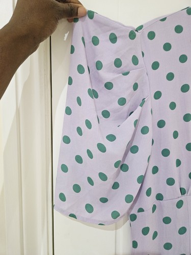 Labelrail x Olivia & Alice Polka Dot Maxi Dress, Lavender /Green Size 12 - Picture 11 of 16
