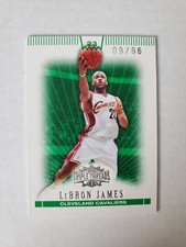 2007-08 LeBRON JAMES TOPPS TRIPLE THREADS EMERALD SP PARALLEL #9/66! CAVALIERS!