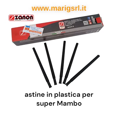 bacchetta Rebbi in plastica ZANON scuotitore ARIA olive SUPER MAMBO e SPEED