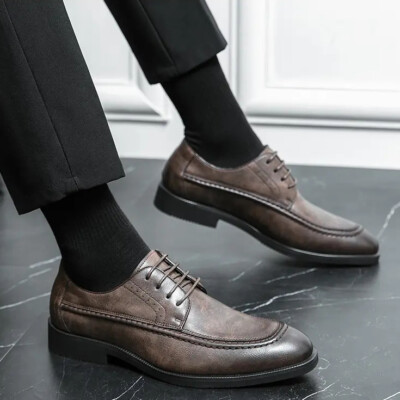 Mens Lace Up Formal Dress Business Casual Party Shoes British Style Fashion Size