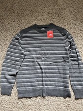 The North Face Men’s Sweater, Large, Wool Blend, Graphite Grey, Crew Neck