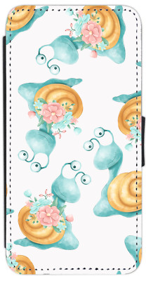 Schnecken Insekten niedlich Natur iPhone/Pixel/Galaxy Flip/Geldbörse Handy Hülle Cover (E