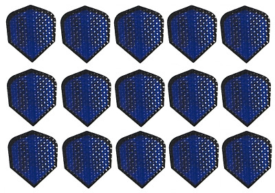 5 Sets Harrows Dimplex Standard Dart Flights - Ships Tracking- Transparent Blue