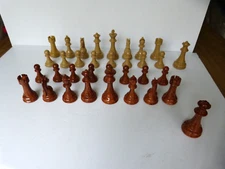 Tomo Kazu High Polymer Wood Grain Like Weighted Chess Set EUC