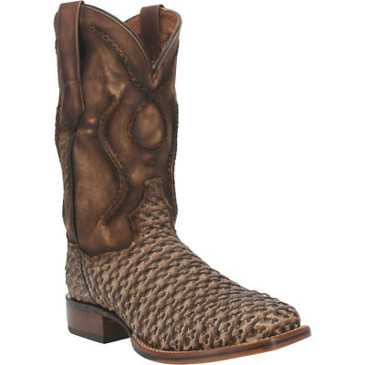 Dan Post Men's Stanley Brown Basket Weave Leather Boots DP4903