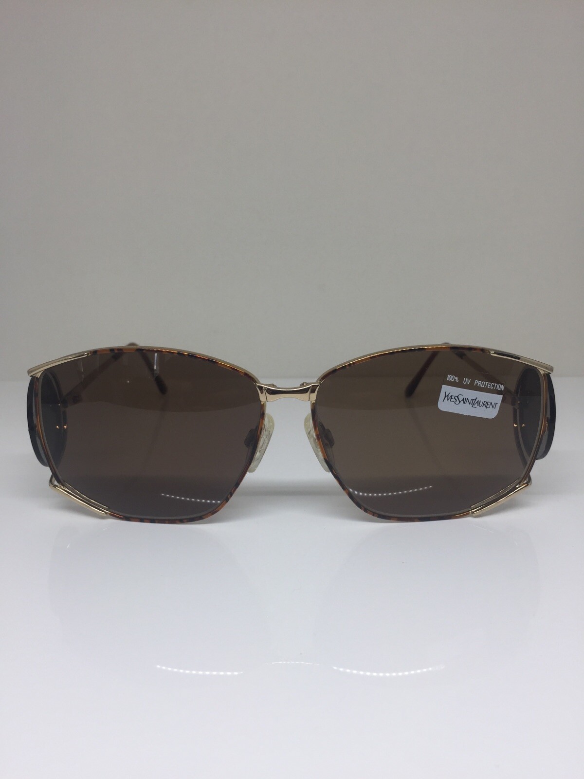 Occhiali da sole Yves Saint Laurent YSL 6002 C. Y 106 tartaruga nuovi vintage con oro