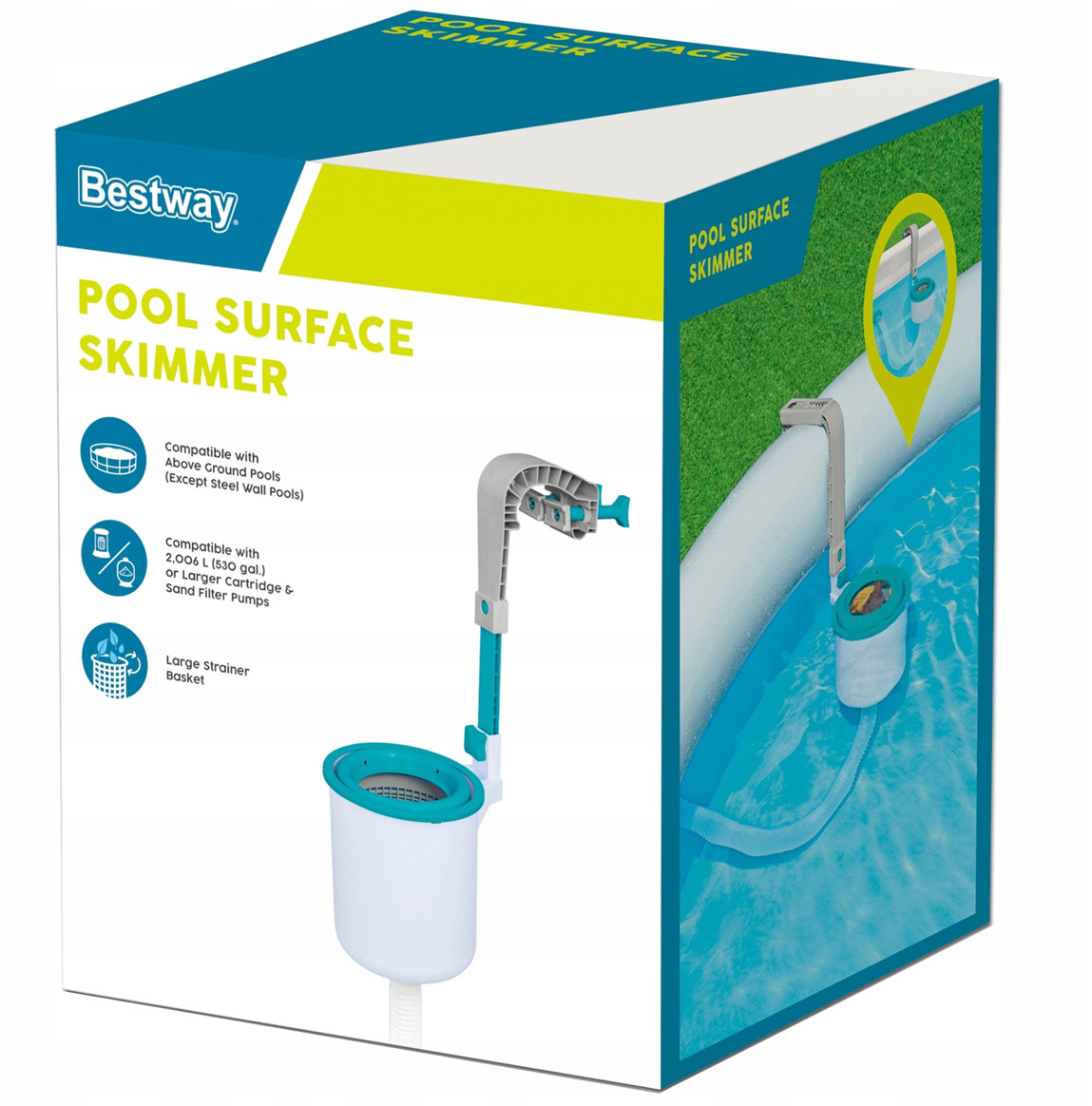 Bestway Hanging Skimmer 58233 for Pool Filter Systems Surface Skimmer