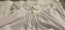 Vintage Christening Gown With Handkerchief Bonnet