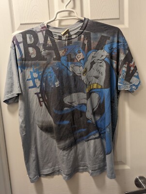 Vintage Batman T-shirt 2XL/XXL Light Gray DC Comics Pre-DCEU | eBay