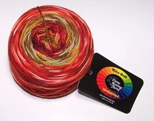 4oz Done Roving FROLICKING FEET TRANSITIONS HandPainted Merino Yarn OCTOBERFEST