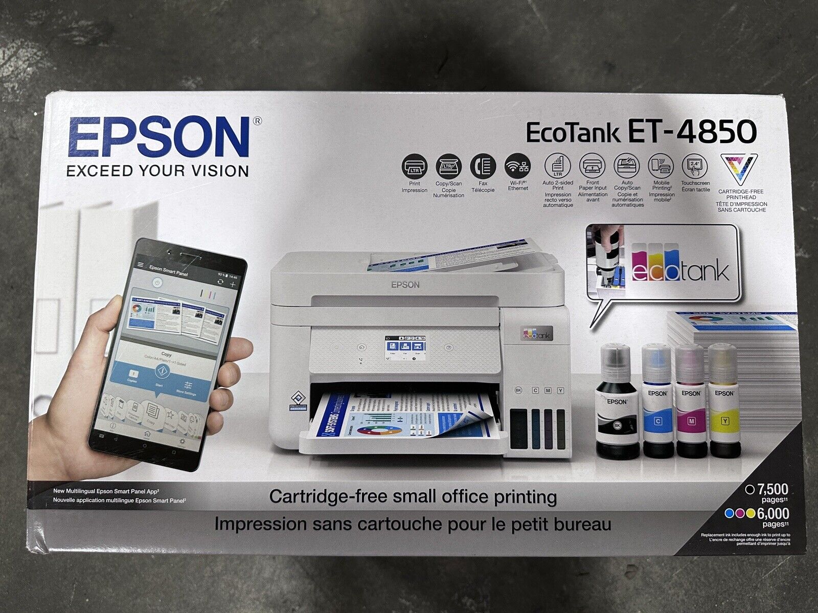 Epson EcoTank ET-4850 All-in One Wireless | Grelly USA