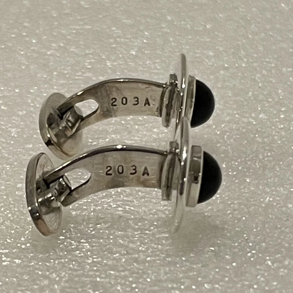 Rari gemelli in argento sterling Georg Jensen #203A Andreas Mikkelsen Danimarca - Immagine 3 di 4