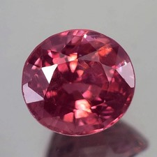 1.36CT CERTIFIED AA OVAL UNHEATED UNTREATED PINKISH RED SPINEL NATURAL