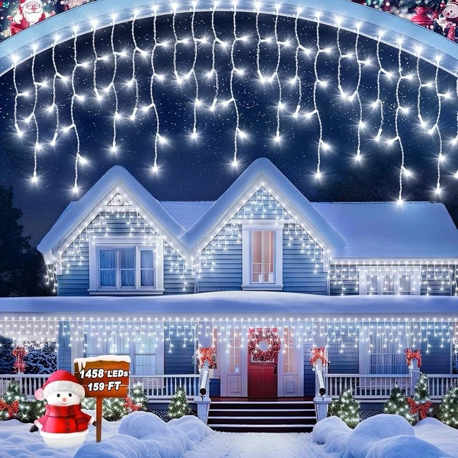 1458 LED 159 FT Wedding Decorations Outdoor, Waterproof Outside Christmas Lig...
Opens in a new wind