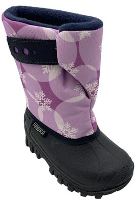 Tundra Toddlers Girls Teddy 4 Snow Boots Navy/Plum