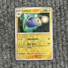 Pokemon Paldean Fates Lanturn 021/091 Reverse Holo NM Condition