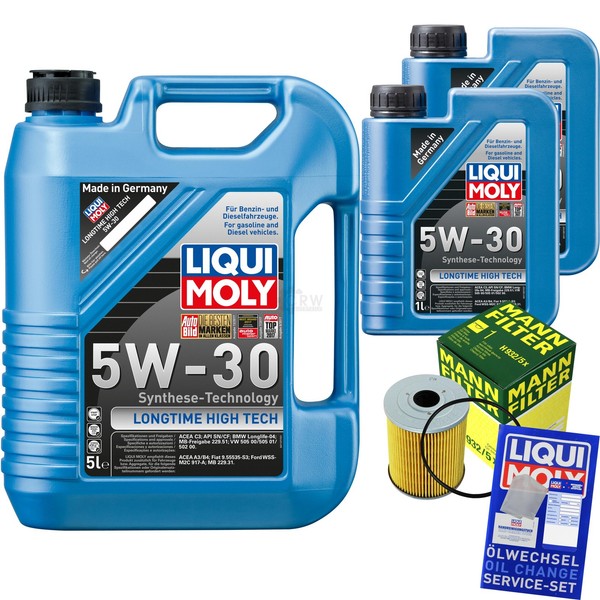 Mann Inspektionspaket 7L Liqui Moly Longtime 5W-30 FüR VW Golf III 2.8 VR6 2.9-image