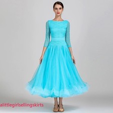 NEW Ballroom Competition Dance Dress Modern Waltz Standard Dress Sz