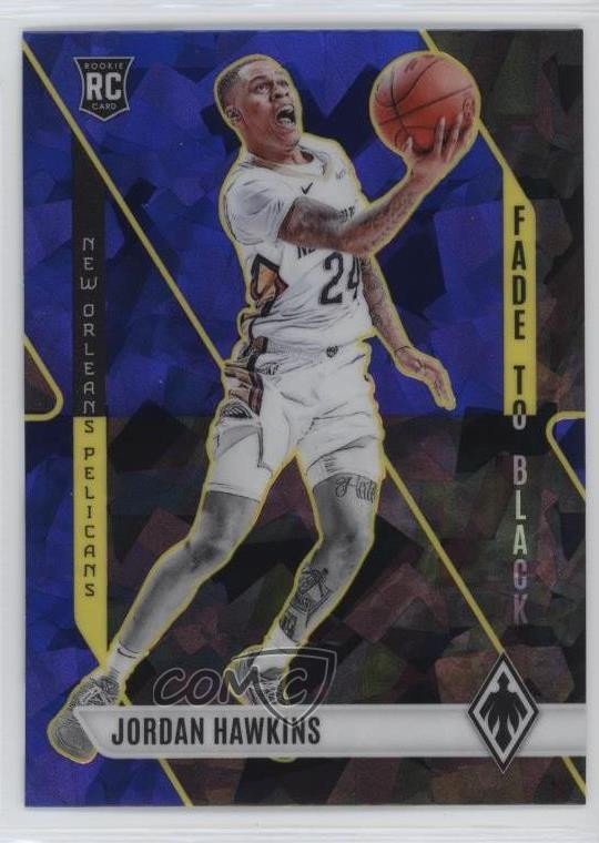 2023-24 Panini Phoenix Fade to Black Blue Ice Jordan Hawkins #24 1d13