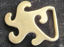 D. Laurie vintage Solid Brass Belt Buckle Original 1970s STAR Abstract