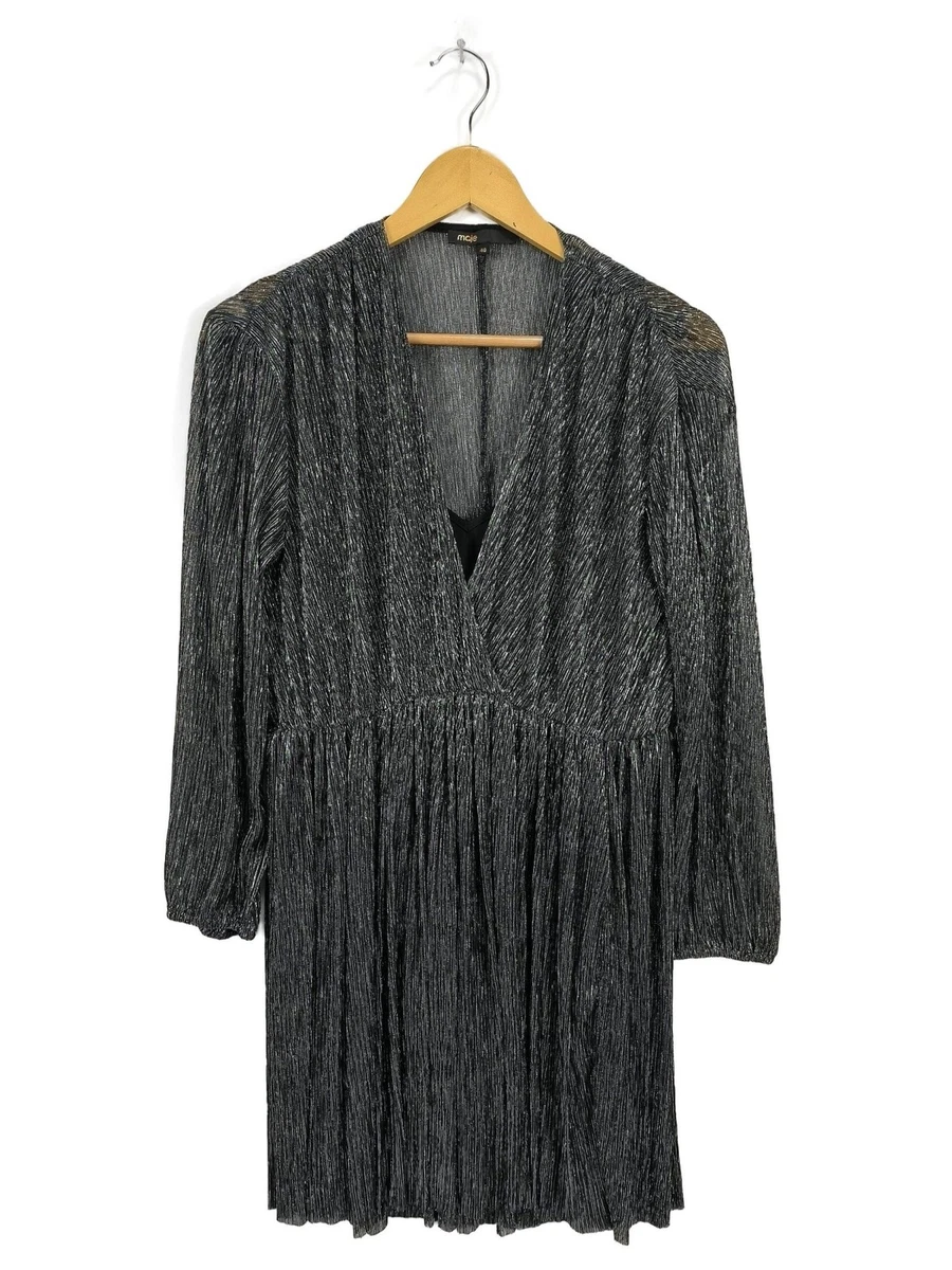 Robe Maje Taille 40, Couleur Verte, Longueur Midi - Neuve Avec étiquettes
