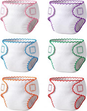 Baby Doll Diapers, 6 Reusable Diapers for 12-15 Inch Baby Dolls