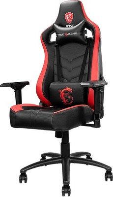 MSI MAG CH110 Gaming Stuhl Belastung max. 150 Kg, 4D Armlehnen, schwarz/rot