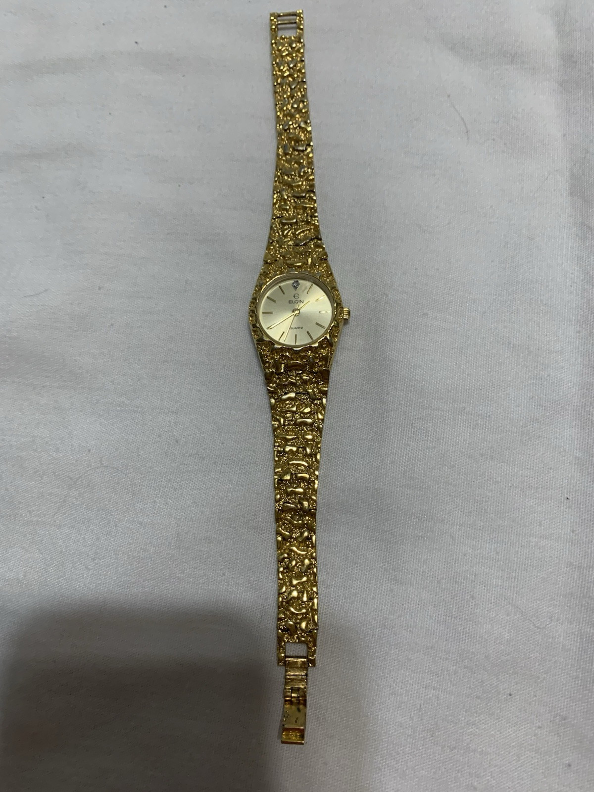 Elgin Women\'s Gold Tone Nugget Watch Elgin Nugget Watch - Etsy main image 4