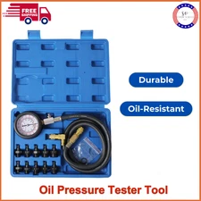 Oil Pressure Tester Tool, Oil Pressure Gauge Kit, 0-140 PSI Pressure Test Tools