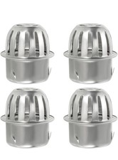 PATIKIL Dome Gutter Guard Filter, 4 Pack 304 Stainless Steel, Fits 2.8-3 Inch
