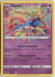 Zacian 082/185 Vivid Voltage Amazing Rare Holo