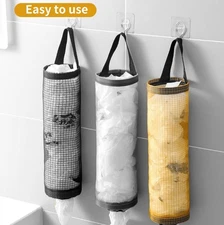 3PCS Wall Mount Plastic Bag Holder Dispenser Hanging Garbage Organizer - NEW