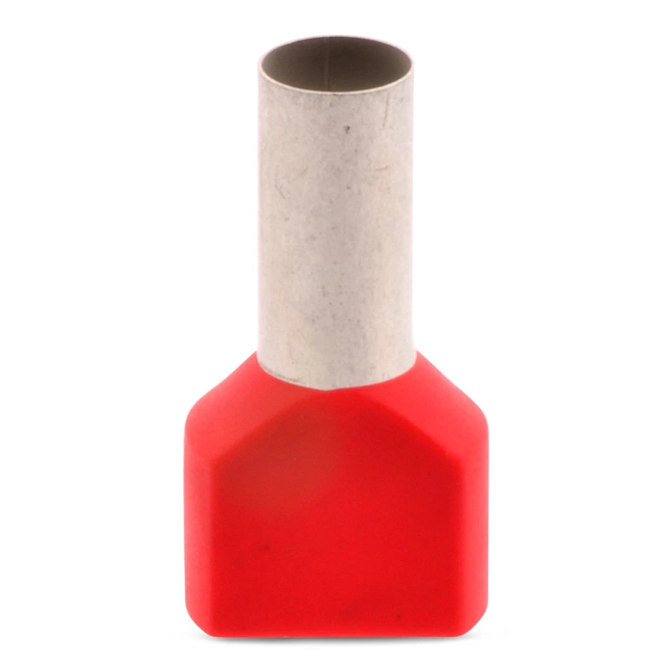 Twin-Aderendhülse Duo Zwilling zweiadrig 2 x 1,0 mm² Länge: 10 mm 500 Stück - Bild 2 von 4