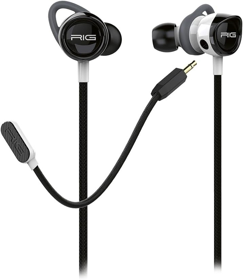 RIG 200HSW Cuffie In-Ear Gaming con Microfono Detachable per Console