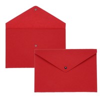 2 StüCk Filz Aktenordner A4 Mit Knopfverschluss, Rot, FüR BüRo