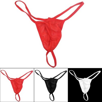 Männer G-String/Thongs Mesh Unterwäsche T-Back Briefs Bikini Unterhosen Spandex