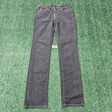 Calvin Klein Women Size 2 Black Mid Rise Straight Leg Skinny Jeans