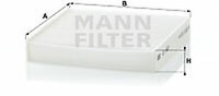 Mann-Filter CU 1827 Filter, Kabinenluft FüR Daihatsu, Fiat, Hino, Maruti Suzuki