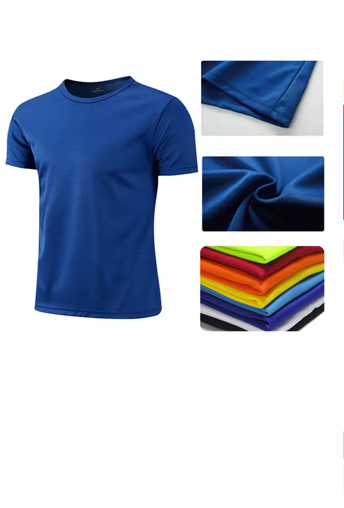 Men Women Quick Dry Athletic T-Shirt Breathable Running Gym Fitness Short Sleeve
