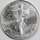 1998 American Silver Eagle (BU) - AUTHENTIC - In a Capsule to Protect It!