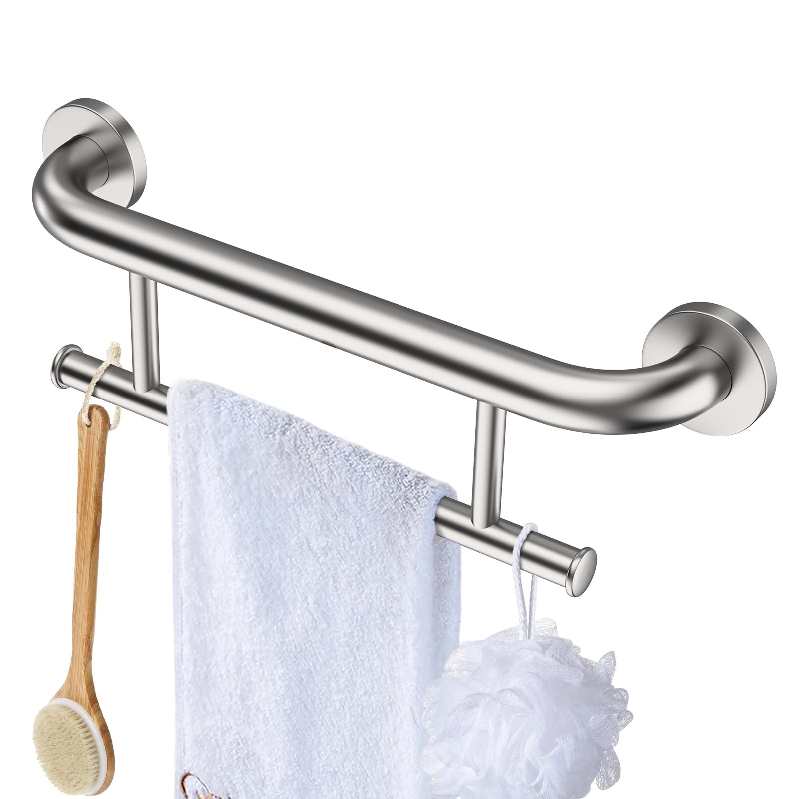 Rack Grab Bar Combo, Stainless Steel Safety Balanced Ass...