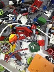 Vintage Playmobil Geobra Figures Mixed Lot VTG 90's Parts Accessories