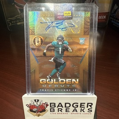 2021 Gold Standard Football Travis Etienne Jr RC Auto 1/25 JERSEY MATCH EBAY 1/1