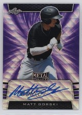 2019 Leaf Metal Draft Purple Wave /15 Matt Gorski #BA-MG1 Auto 7eo
